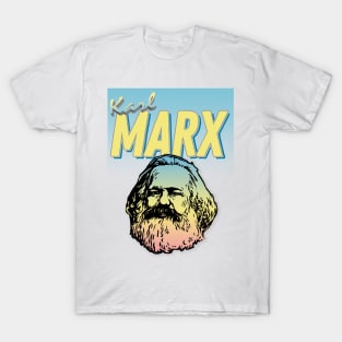 Karl Marx Graphic Design 90s Style Hipster Statement Tee T-Shirt